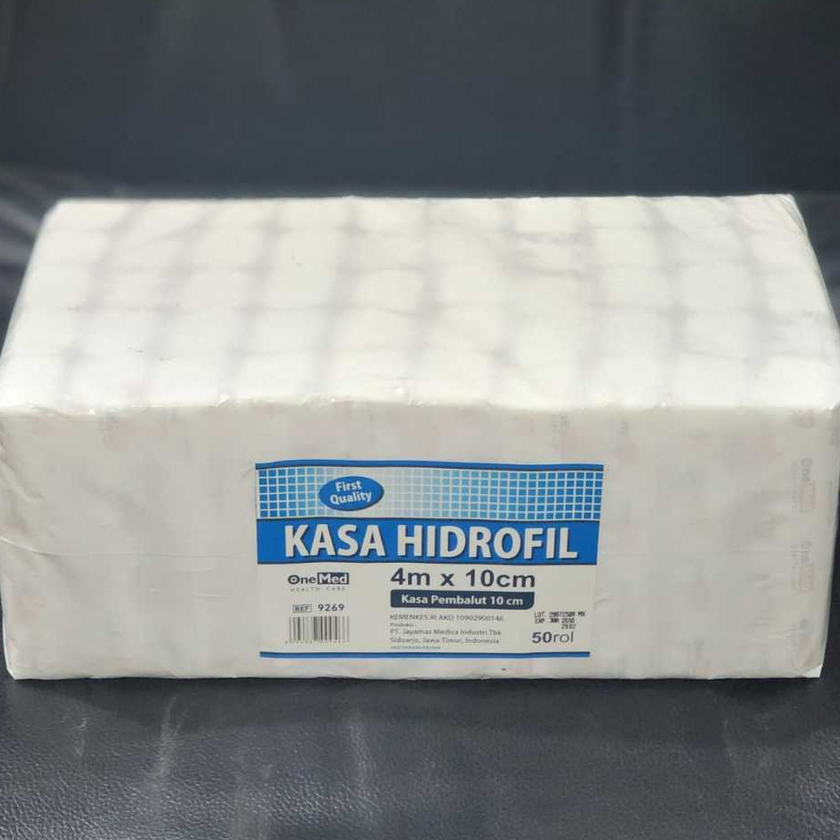 KASA HIDROFIL 4M X 10 CM ONEMED ISI 50 ROLL / KASA 10 CM / KASA VERBAN HIDROFIL 10 CM ONEMED / KASA 