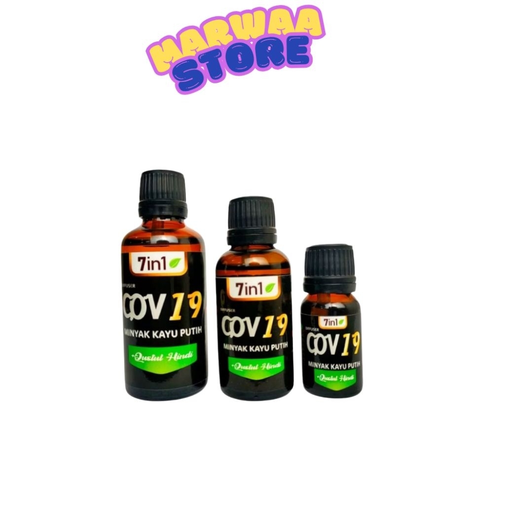 Essential Oil Covi 9`Minyak Kayu Putih Plus Qusthul Hindi Isi 10ml,30ml&50ml