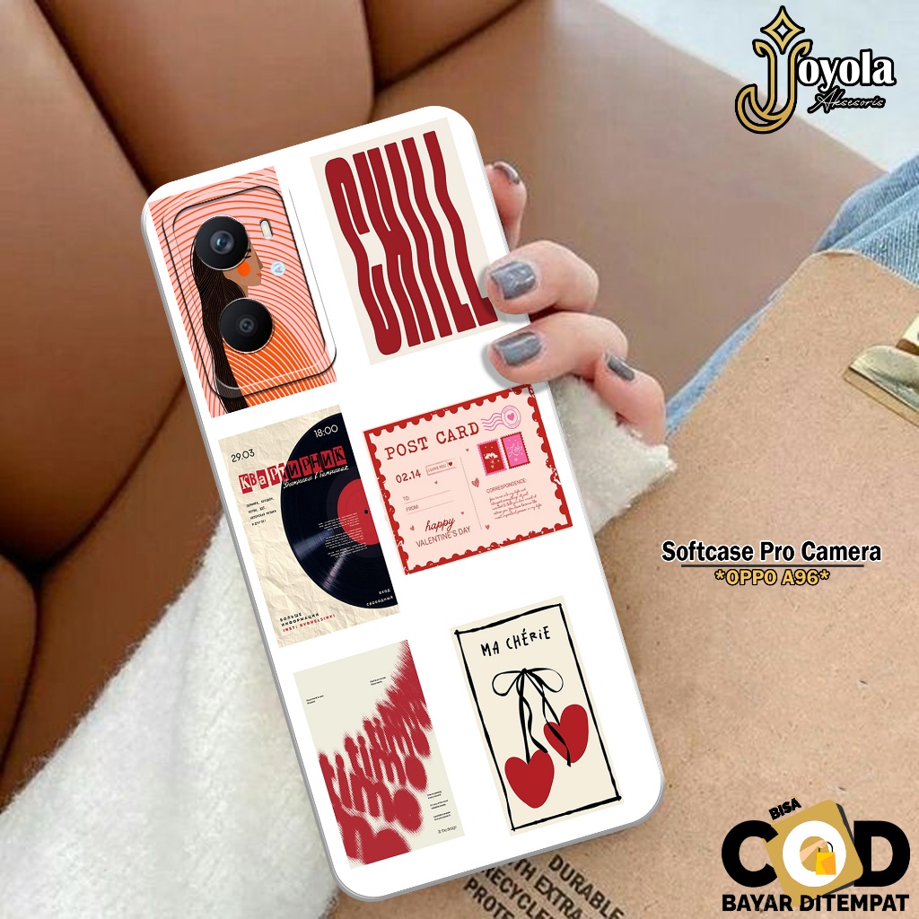 Case OPPO A96 Casing OPPO A96 JOYOLA Case Aesthetic Softcase OPPO A96 Case Pro Camera Custom Case Lu