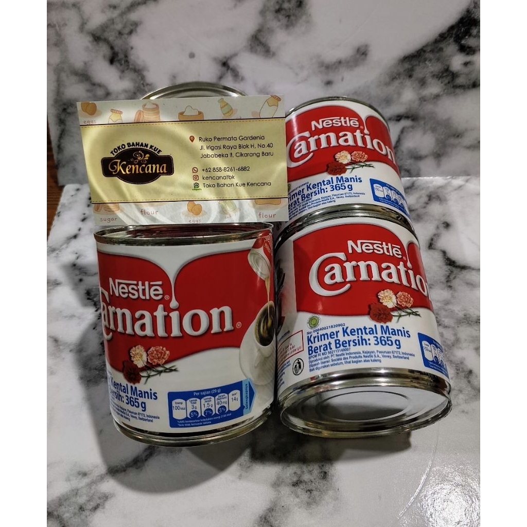 SUSU KENTAL MANIS CARNATION 365GRAM / CARNATION SUSU KENTAL MANIS