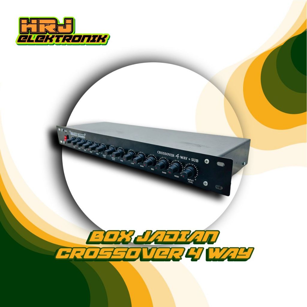 Power Amplifier RAKITAN Crossover 3/4 Way + Sub (BOX JADIAN) ups