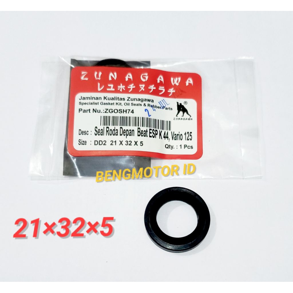Seal Roda depan Vario 125/150 Beat Esp Beat K44 ZUNAGAWA