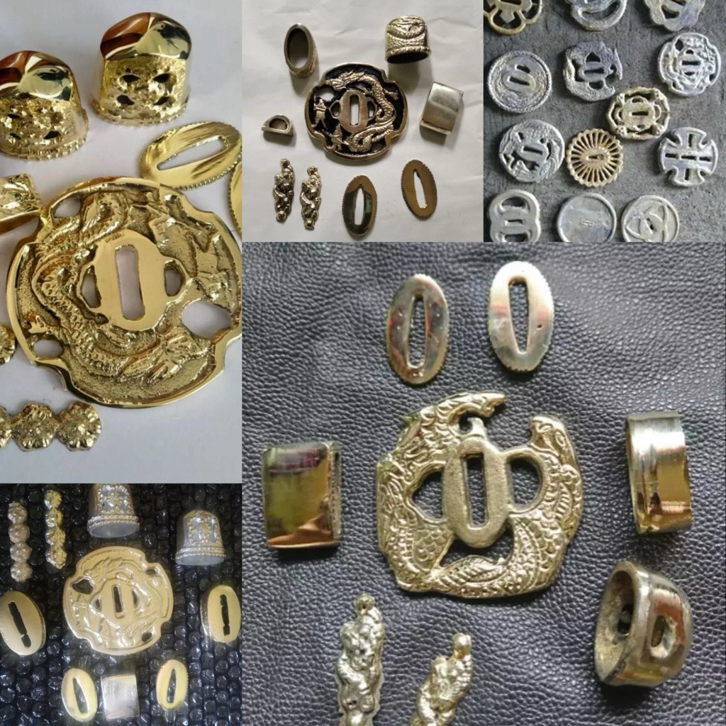 Tsuba KATANA AKSESORIS KUNINGAN