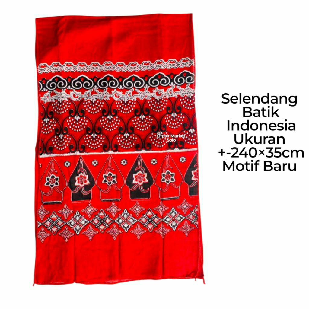 Selendang Batik Indonesia | Selendang Motif Batik | Selendang Tari Anak - Dewasa | Selendang Tari