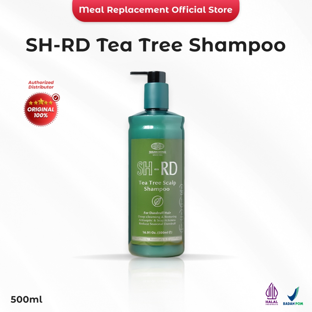 SHRD | Tea Tree | shampoo anti ketombe | Perawatan Rambut | Gatal | Ketombe | Ketombe kering | Kerin