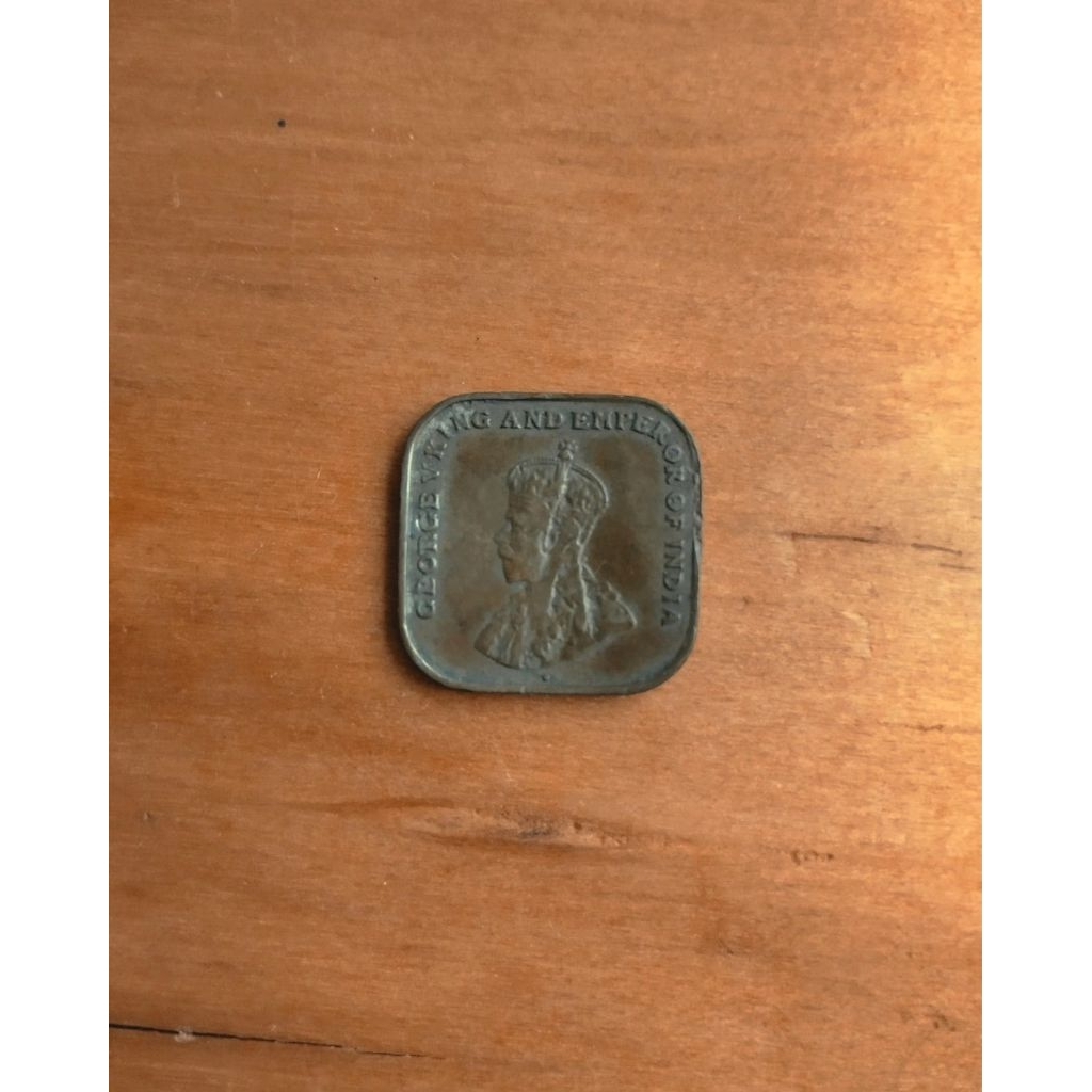 1920 Straits Settlements King George V Emperor of India, 1 Cent Coin