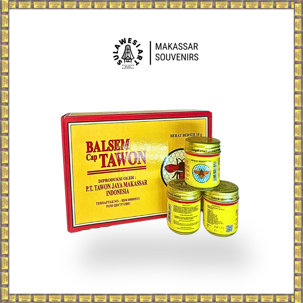 Balsem Gosok Cap Tawon Original - 18gr – Oleh Oleh Khas Makassar