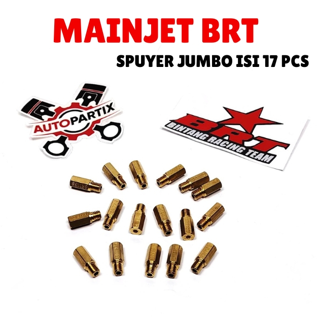 MAINJET KARBU BRT Spuyer Jumbo PWK SF PE BRT Main Jet Jumbo 2TAK 4TAK Karburator 2 TAK 4 TAK 17 PCS