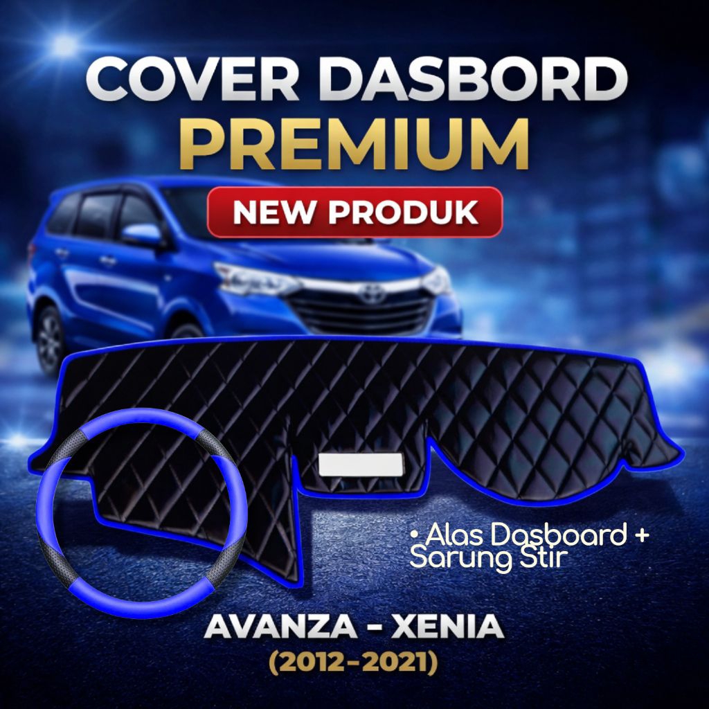 Cover Dashboard  mobil + Sarung Stir Avanza, Xenia 2012-2021 Pelindung Aksesoris Dashboard  mobil