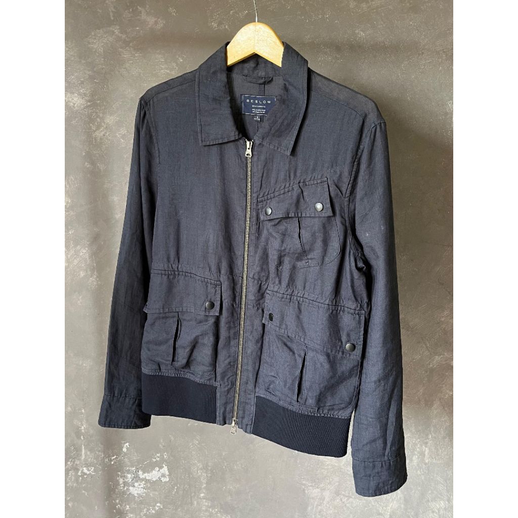BESLOW UTILITY DOUBLE ZIPPER BOMBER OUTER