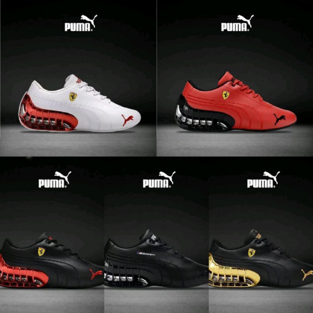 Sepatu Puma Ferrari x Roma Colorways Outdoor Olahraga - Black/Red