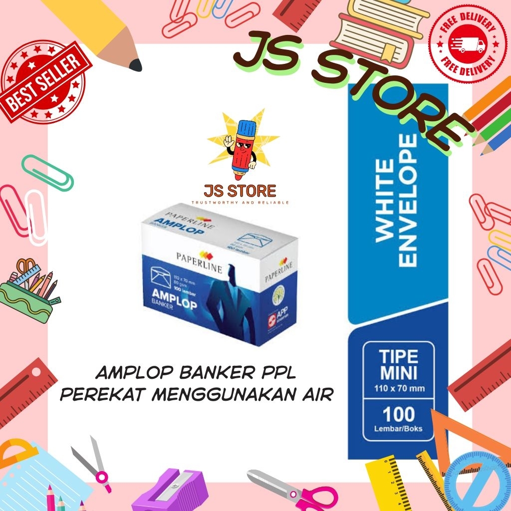 Amplop Banker Paperline / Amplop putih mini Paperline