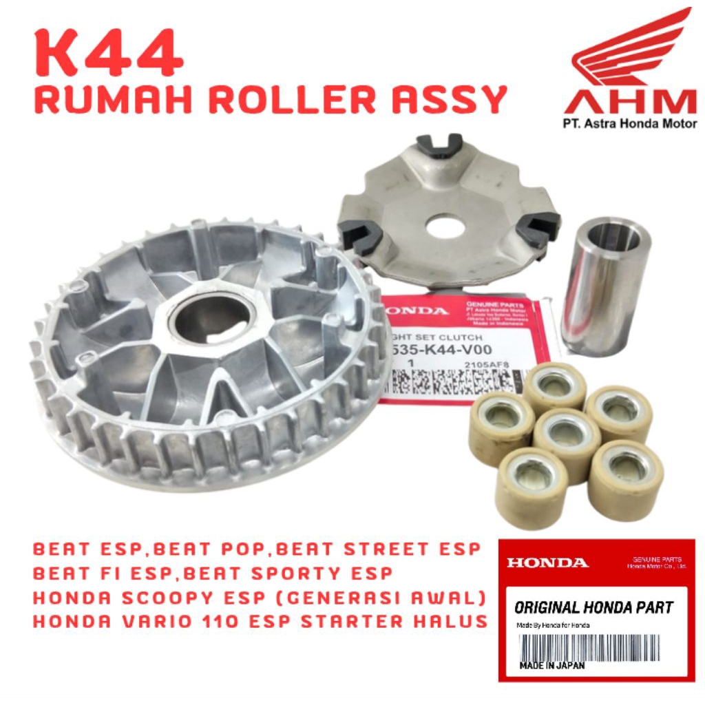K44 ORIGINAL RUMAH ROLLER ASSY HONDA BEAT POP, RUMAH ROLLER ASSY HONDA BEAT SPORTY ESP, RUMAH ROLLER