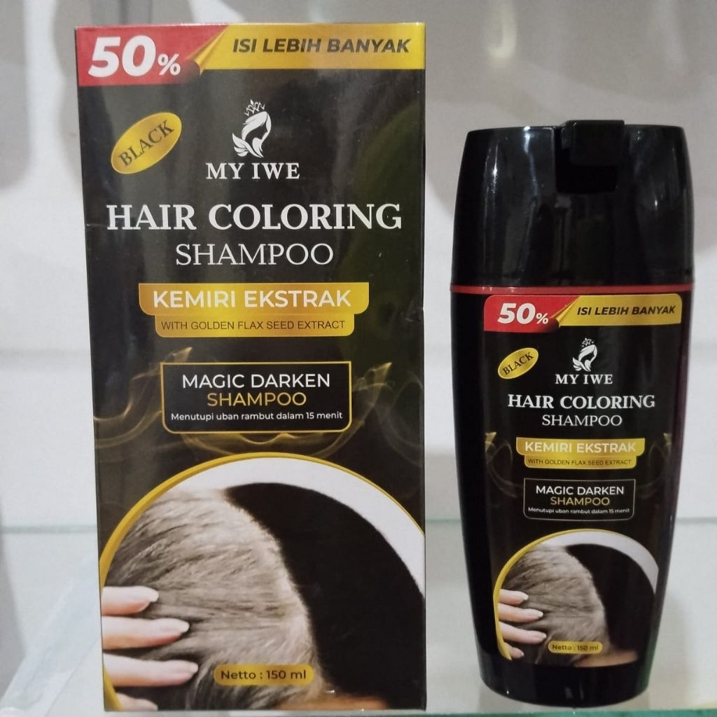 my iwe hair coloring shampo 150 ml