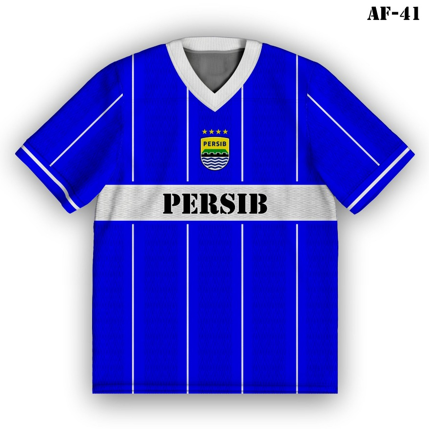 Oversize Persib Blue Line Horizontal Sportswear Special Edition | Jersey Bola AF-41