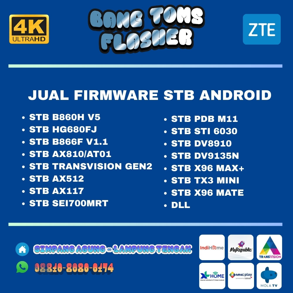 FIRMWARE STB ANDROID BOX SEMUA TIPE LENGKAP MURAH