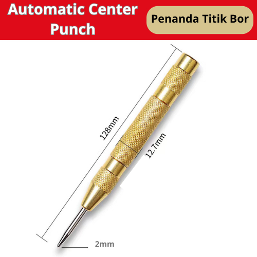 Penitik Bor Automatik Center Punch Penanda Titik Bor