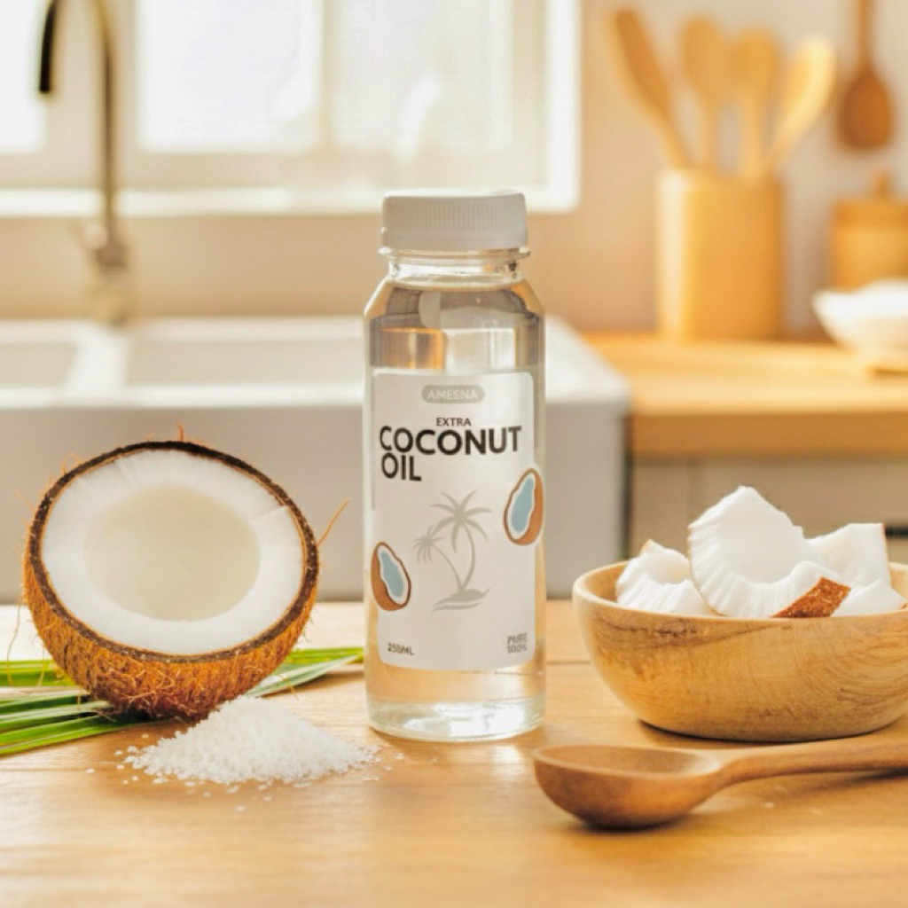 Pure Extra Coconut Oil 250ml - Ameena Minyak Goreng Kelapa 100%
