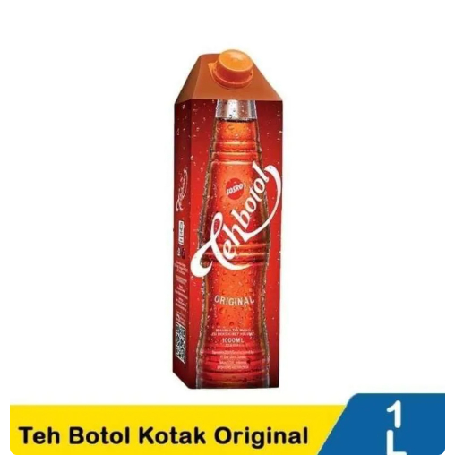 Teh Botol Sosro 1 Liter-Teh Kotak 1000ml-Minuman Instan-Siap Minum