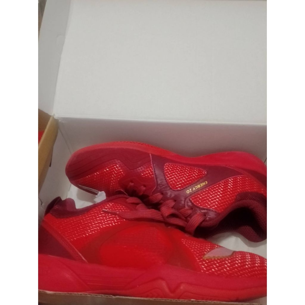 sepatu badminton lining ENERGY 20 warna merah
