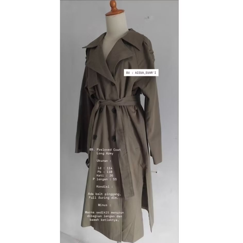 Coat Long army