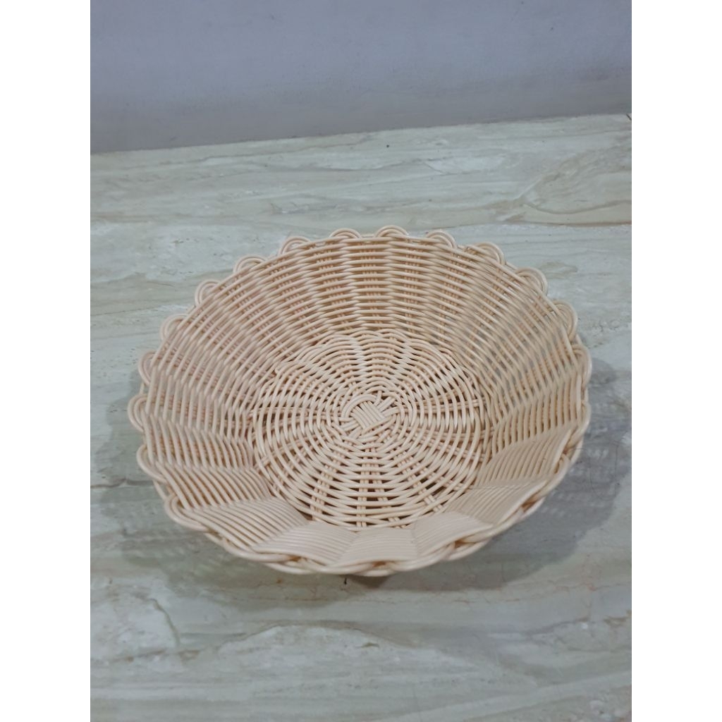Keranjang Buah Rotan Plastik