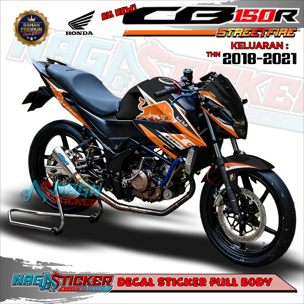 Bisa COD Decal Sticker Full Body HONDA CB 150R 2018 Motif RED BULL KDF05 DESAIN Bisa Custom