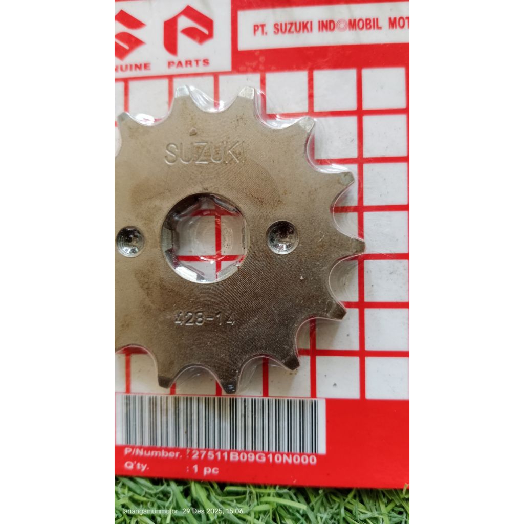 gear ger gir depan smash shogun 125 14T original sgp 27511B09G10N000