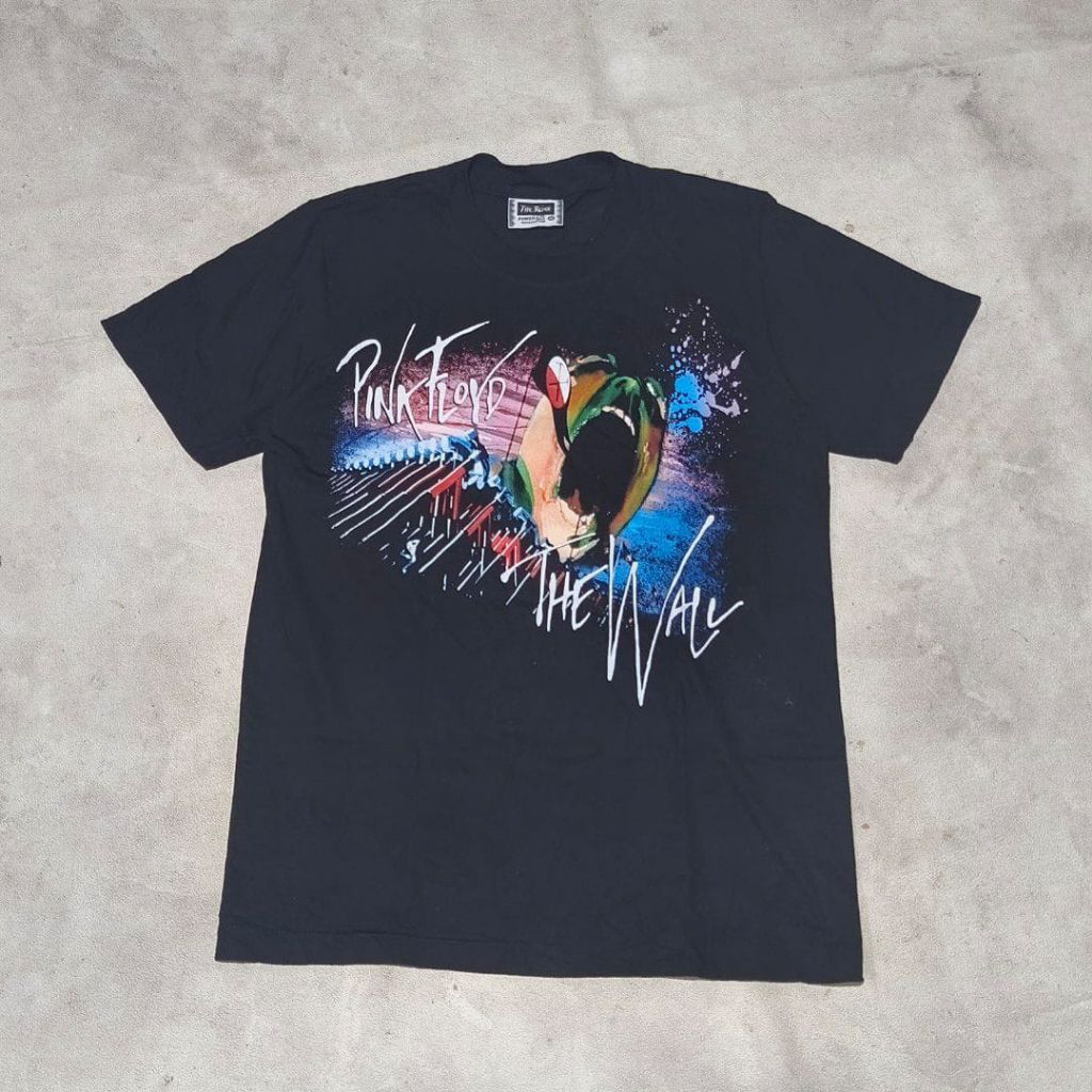 baju kaos pria the Roxx  pink floyd the wall hitam