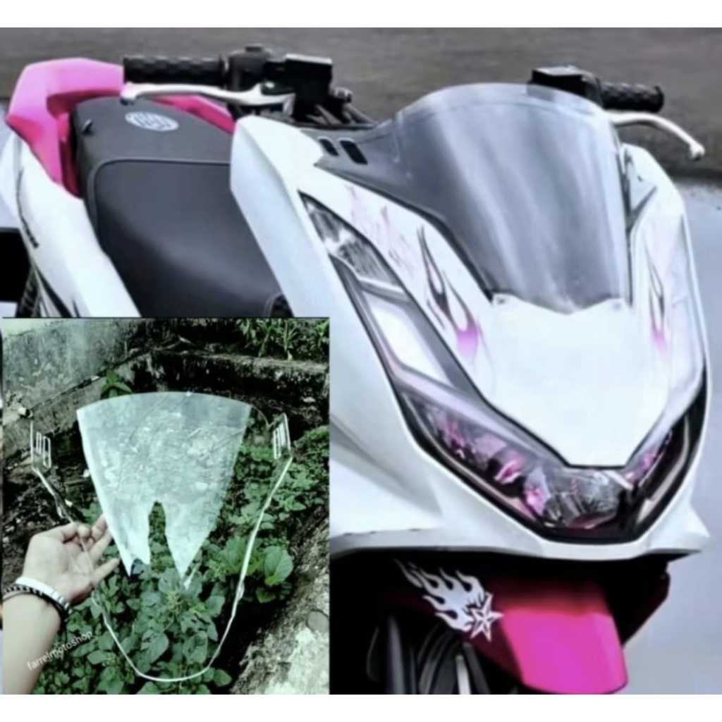 VISOR CEPER/STANDAR PCX 160 2021-2024 WINDSHIELD FULL BENING