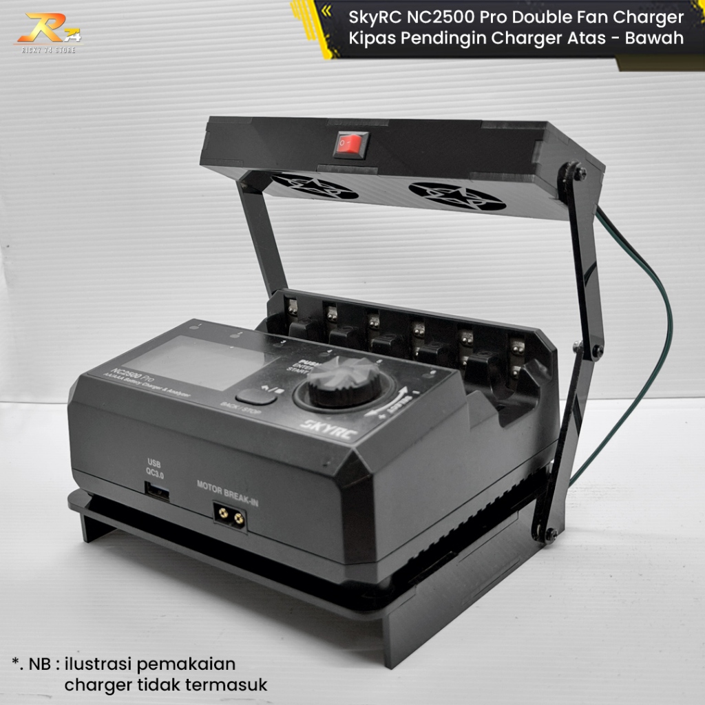 Double Fan Charger SkyRC NC2500 Pro - Kipas Pendingin Atas Bawah NC 2500 Tamiya