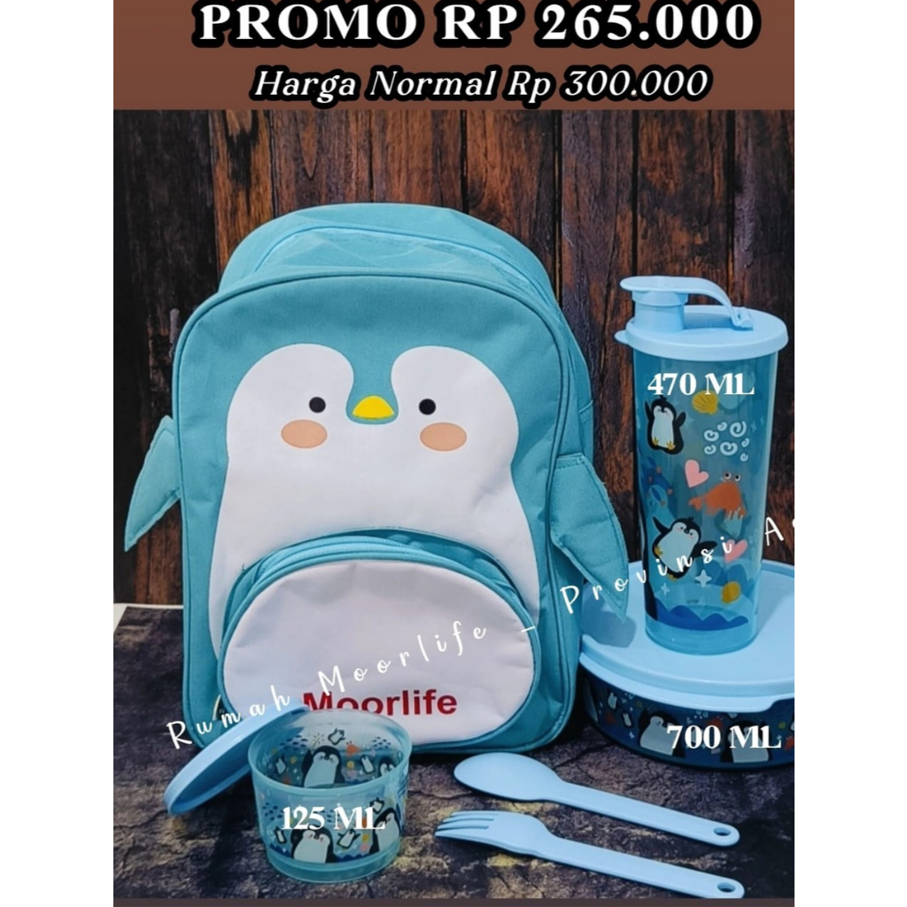Set bekal anak penguin biru by moorlife