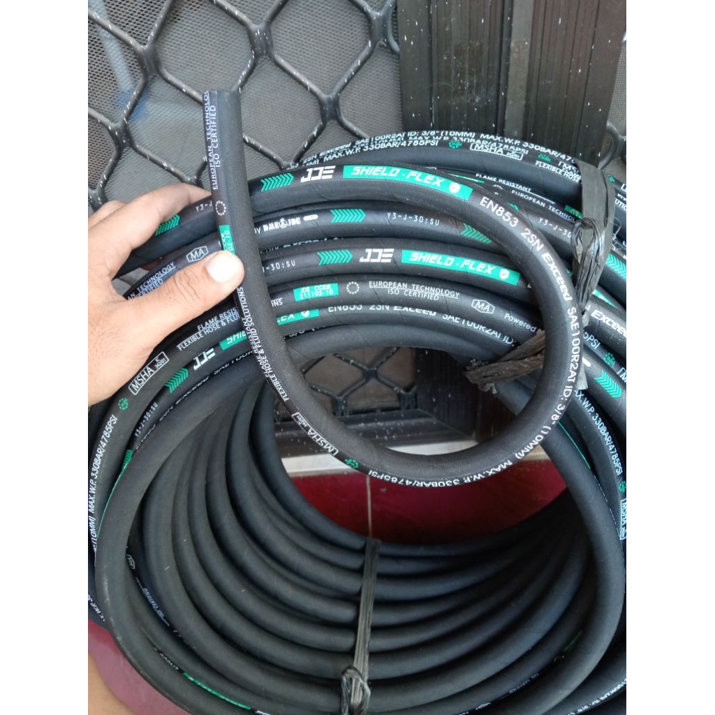 Selang hidrolik / selang high pressure cuci steam motor mobil  3/8" inch