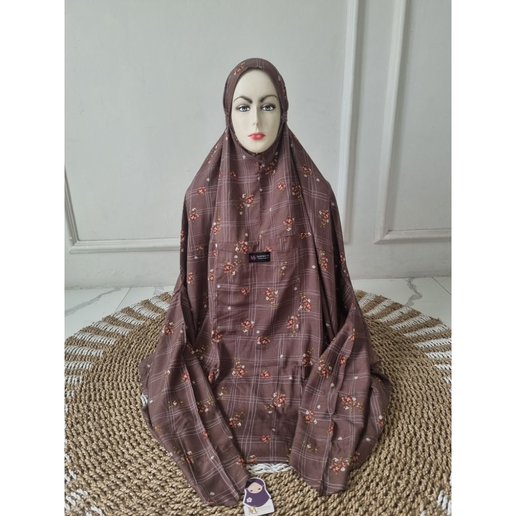 mukena madeena motif/ mukena hadramaut /mukena terusan