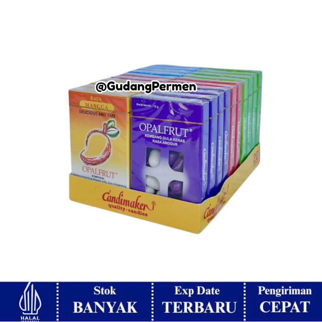 Opal Fruit Candymaker isi 20 / Permen Keras Aneka Rasa Buah
