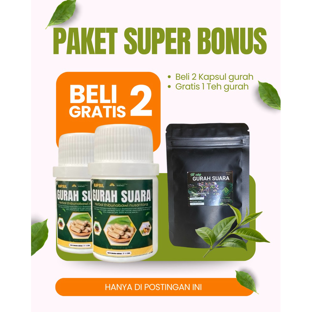 GURAH PEMERDU SUARA VOCAL DAN QORI. ATASI SERAK BATUK DAN SESAK