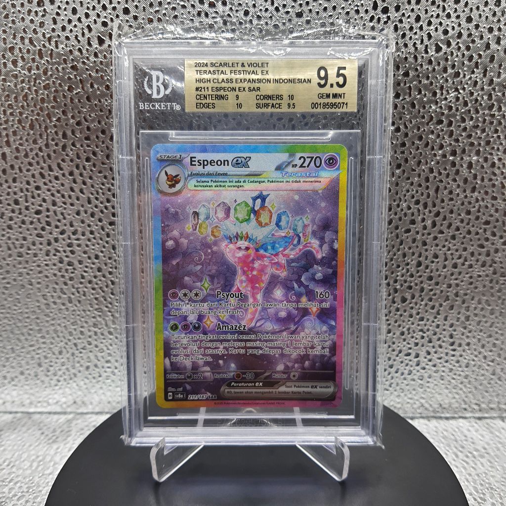Kartu Pokemon - 2024 Scarlet & Violet Terastal Festival Ex High Class Expansion Indonesian #211 Espe
