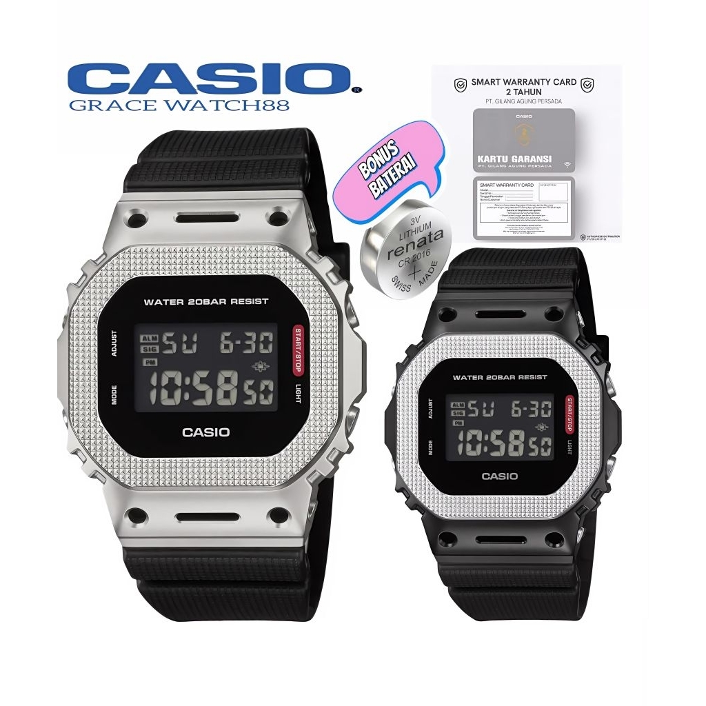 New Jam tangan pria casio G-Shock GM-5600M-1DR  / GM-5600BM-1DR  Gshock original jam tangan digital 
