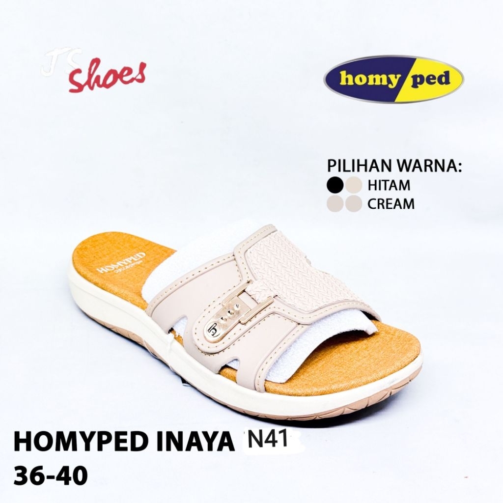 HOMYPED INAYA N 41 - SANDAL SLOP CASUAL WANITA DEWASA MERK HOMYPED ORIGINAL