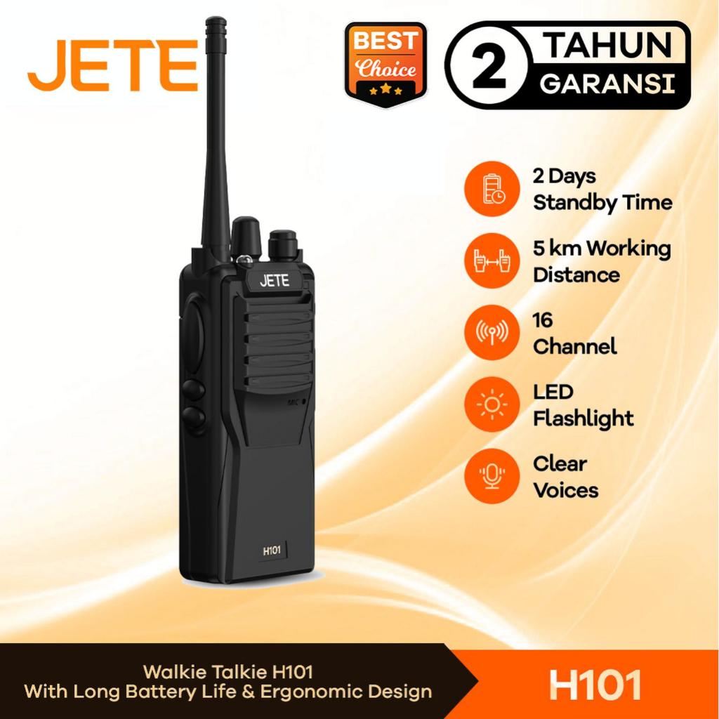 JETE HT H101 Handy Talky 16 Channel Jarak 5km