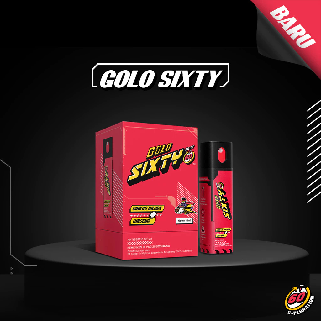 Terbaru GOLO Sixty Spray 10ml Cocoa MR GOLO Mister Golo