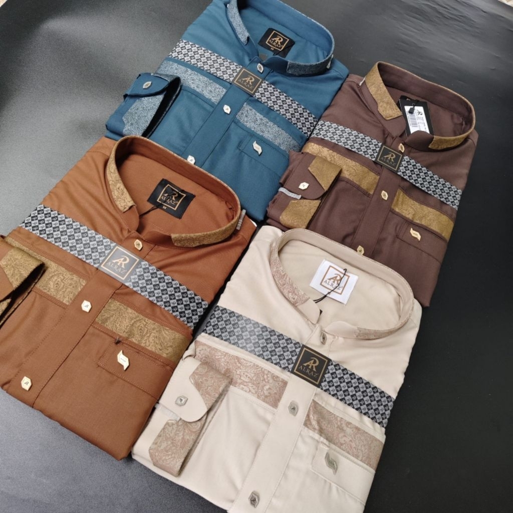 baju Koko Alraz Terbaru lengan panjang katun premium koko fashion muslim, baju koko, kurta, jubah, g