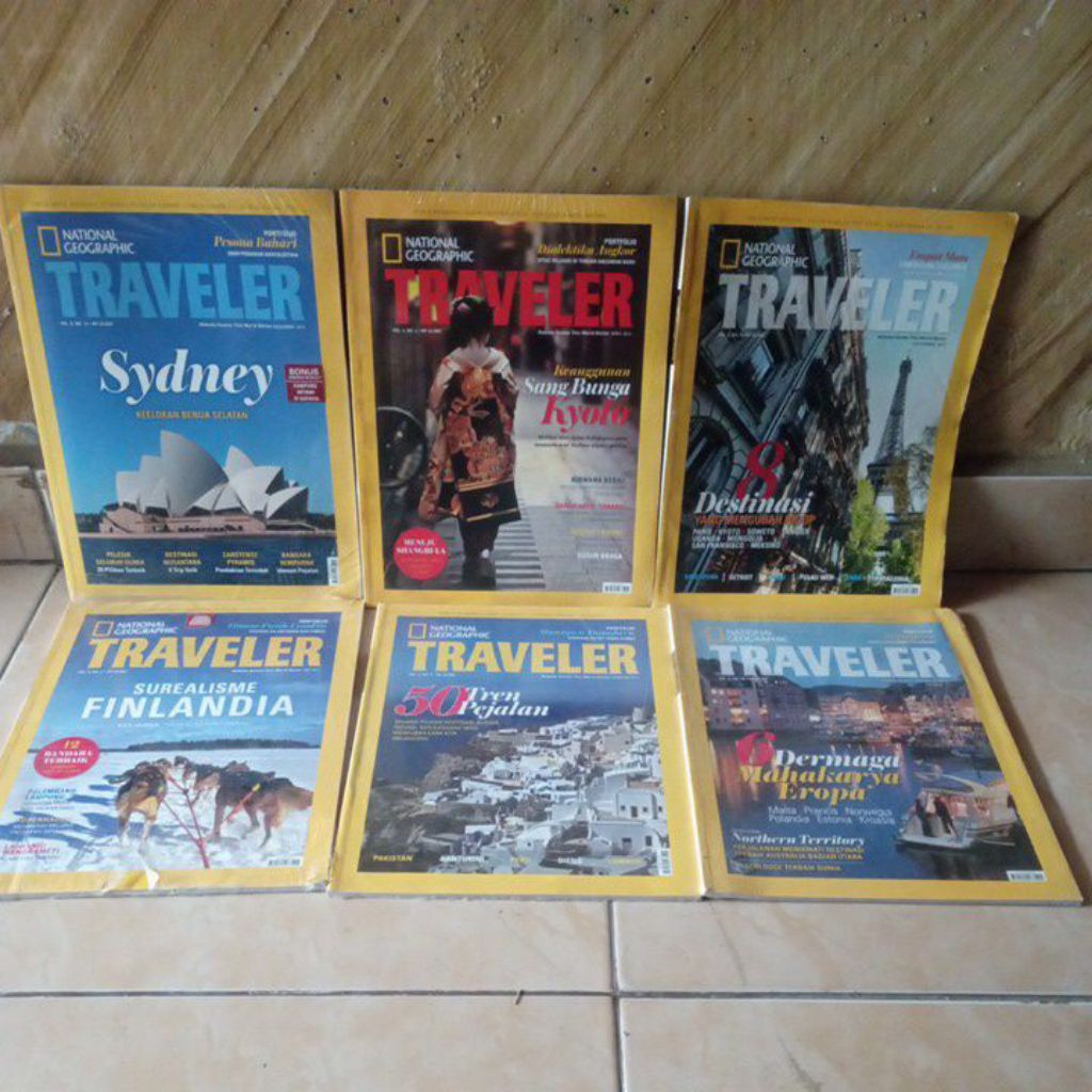majalah bekas; National Geographic TRAVELER