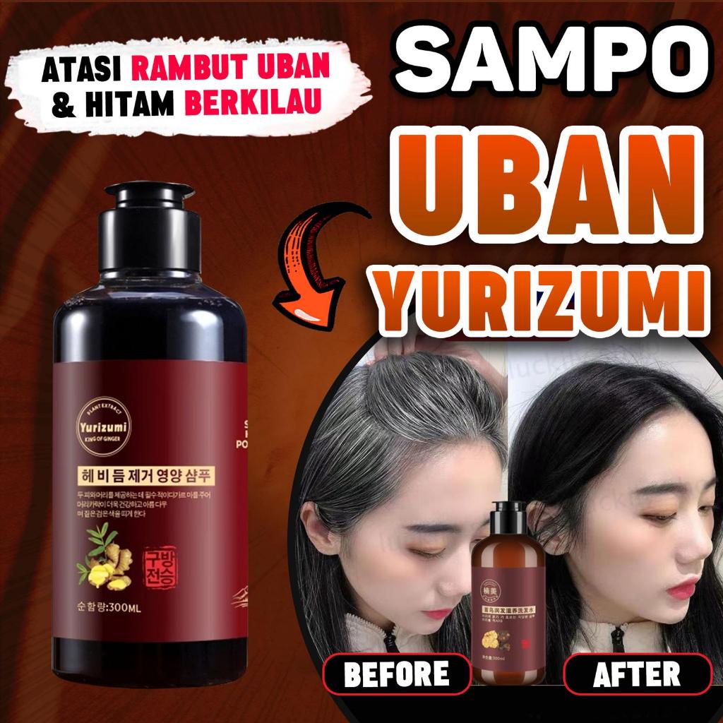YURIZUMI SHAMPO UBAN SAMPO UBAN PENGHITAM RAMBUT ATASI UBAN