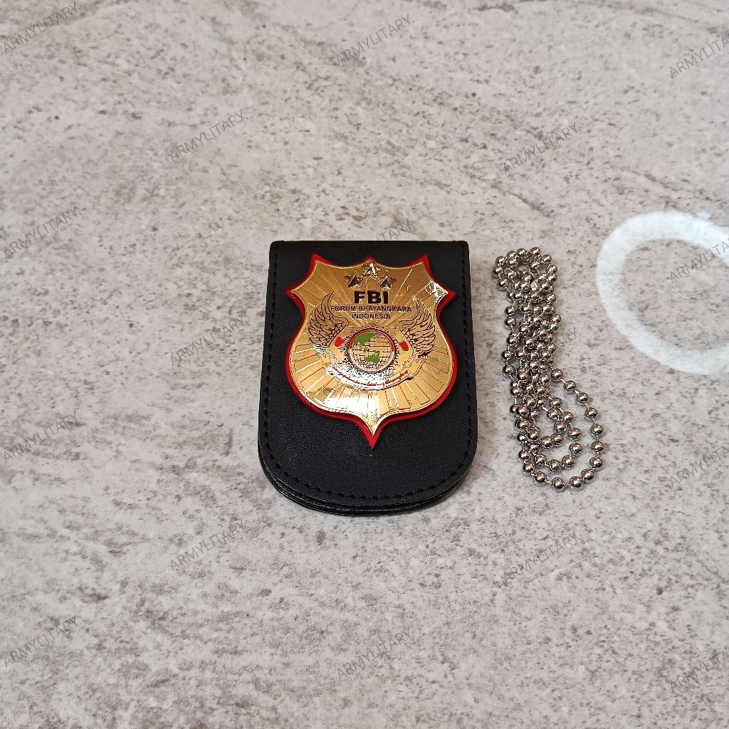 kalung logo dompet id card pers fbi