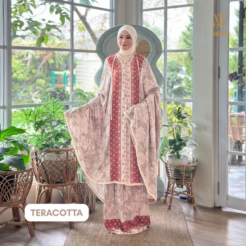 MDLY Mukena Rukuh Aruni Prayer Set Fashion muslim wanita bahan Rayon Premium