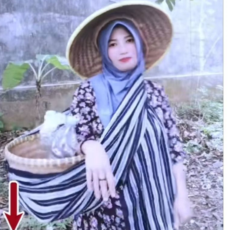 SELENDANG LURIK - KAIN GENDONGAN RUMPUT KAYU -  KAIN TENUN TRADISIONAL - JARIK LOMPONG KELI