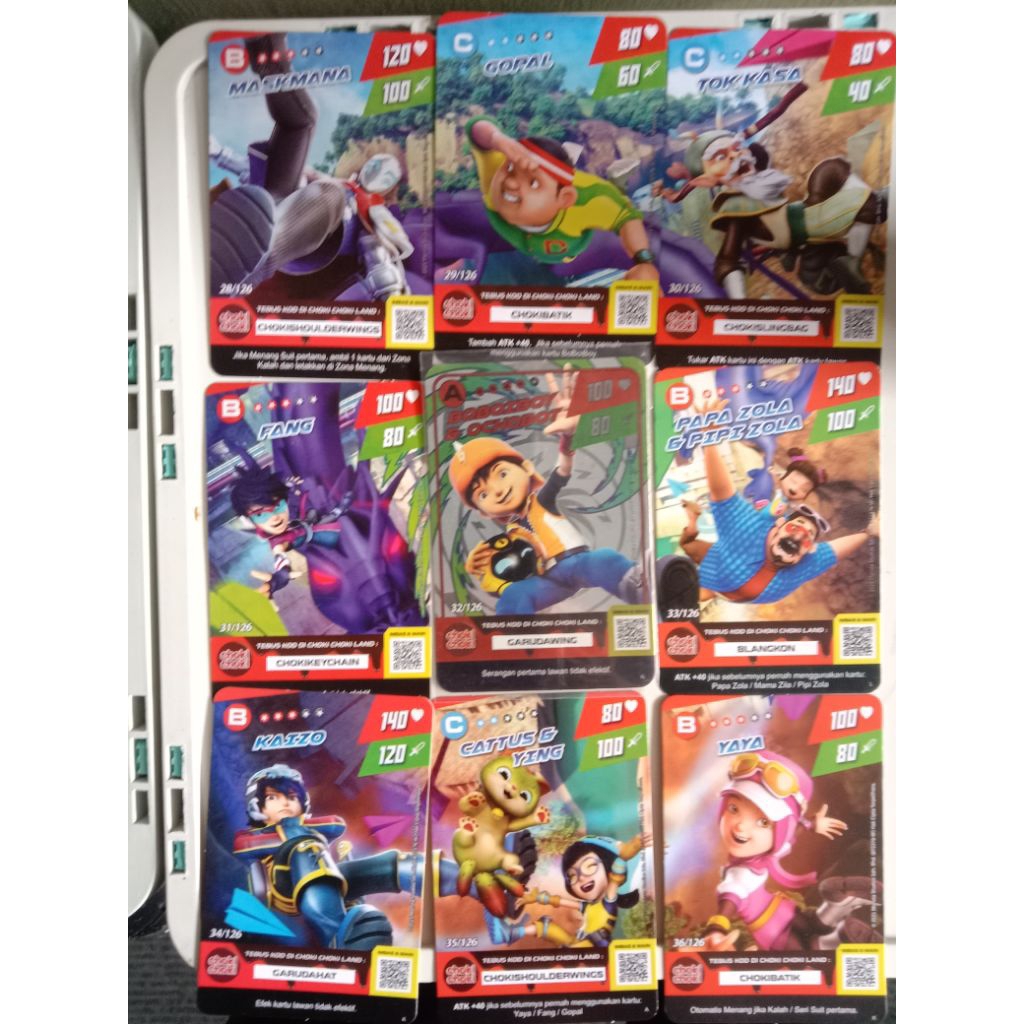 kartu choki choki boboiboy 1poster