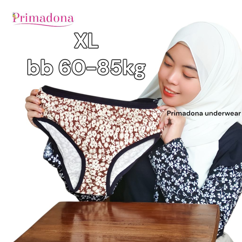 XL bb 60-80kg CD WANITA PREMIUM / Elastis Lentur Adem / Celana Dalam Hamil / Primadona underwear Mid