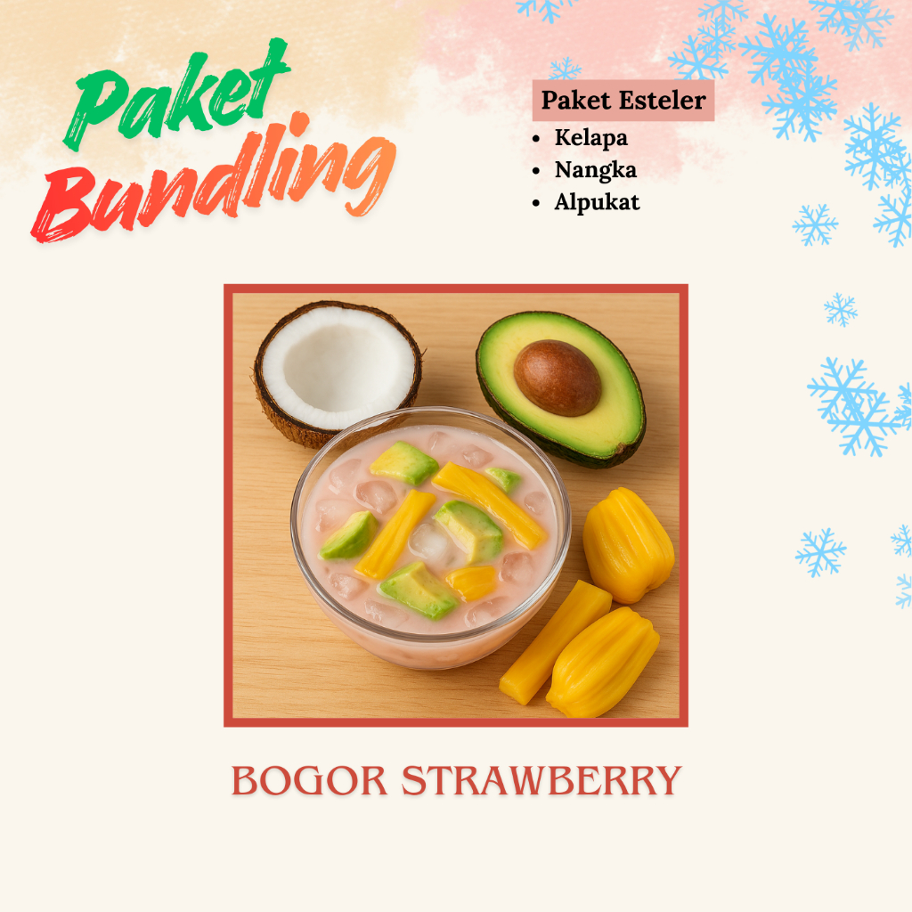 Frozen Fruits Paket Bundlig (PAKET ES TELER SEGAR)/ Kelapa Frozen/ Nangka Frozen/ Alpukat Frozen/ by